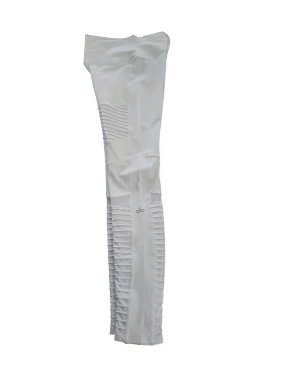 alo White Moto Leggings- M